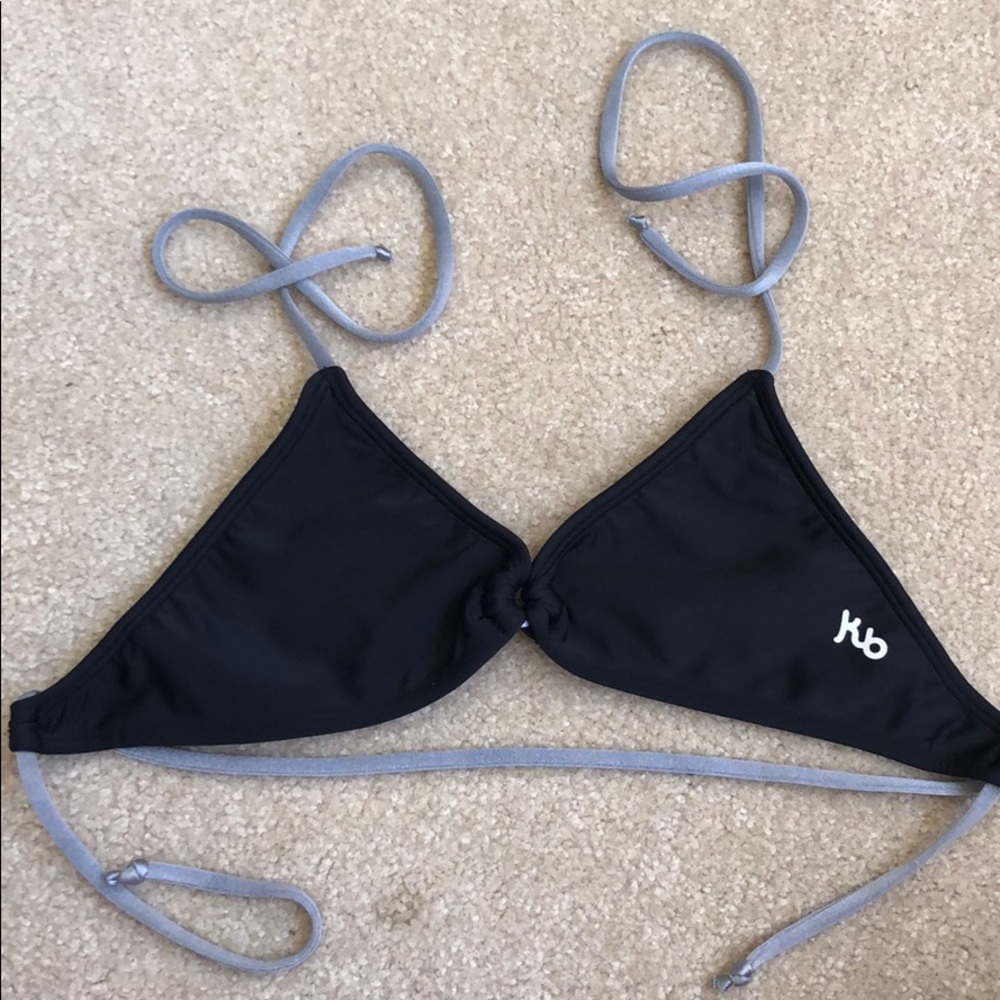 black bikini top